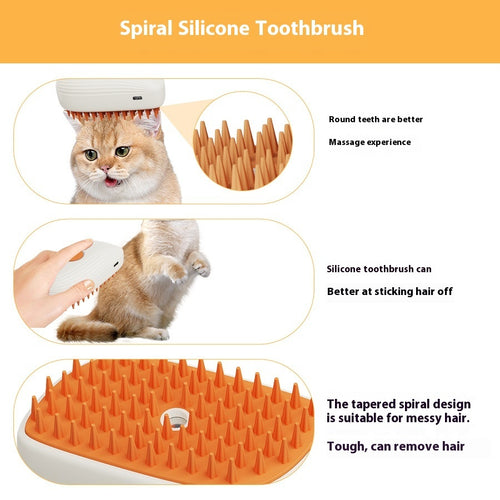 USB Rechargeable Pet Massage Brush