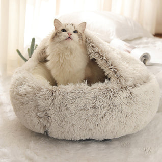 Fluffy Shell Cat Bed