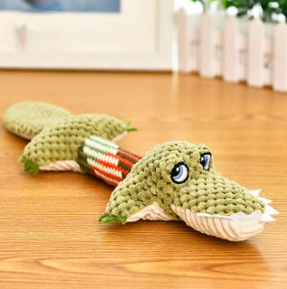 Crocodile Squeaky Plush Dog Toy