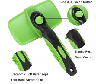 Self-Cleaning Slicker Brush
