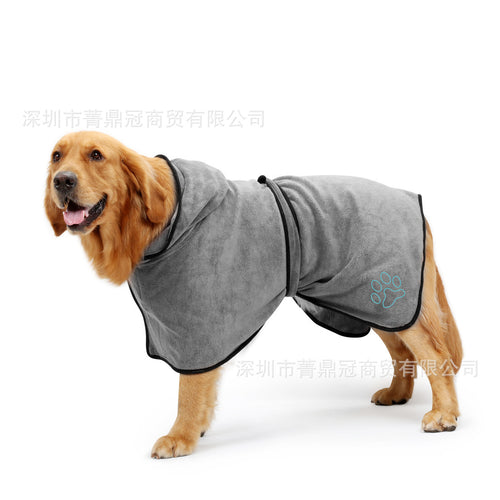 Super Absorbent Dog Bathrobe