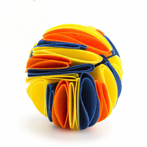 Dog & Cat Snuffle Ball — Interactive Felt Nosework Toy for Mental Stimulation | 15cm & 20cm