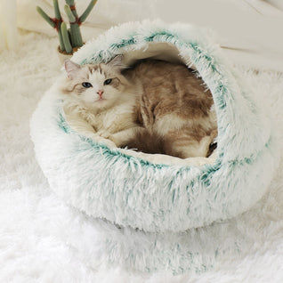 Fluffy Shell Cat Bed