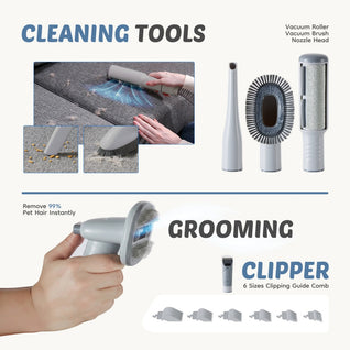 Pet Grooming Vacuum Kit