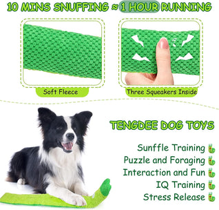 Squeaky Snuffle Plush Dog Toy
