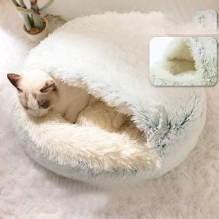 Fluffy Shell Cat Bed