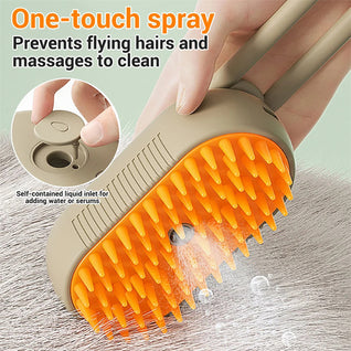 Electric Spray Pet Grooming Brush