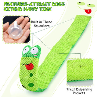 Squeaky Snuffle Plush Dog Toy