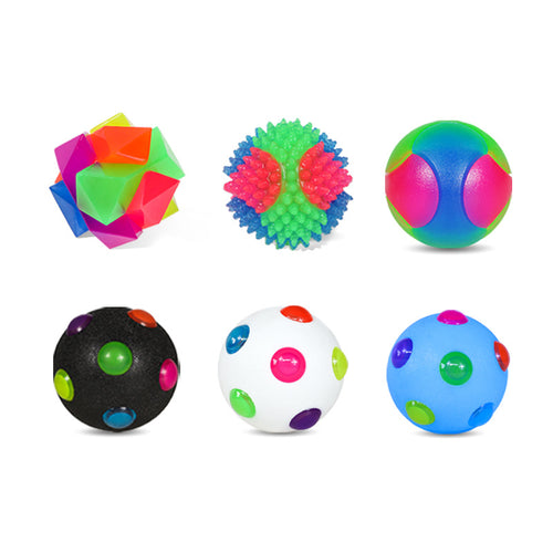 Interactive Light-Up Dog Ball Toy — Flashing LED Elastic Rubber Ball for Small Dogs | Fetch, Play & Teeth Training Toy