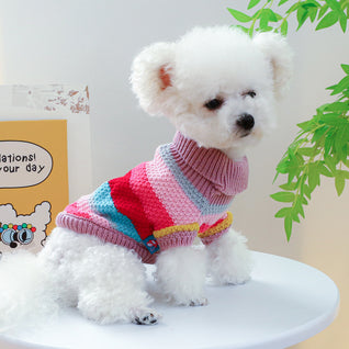 Dog Sweater Knit Turtleneck