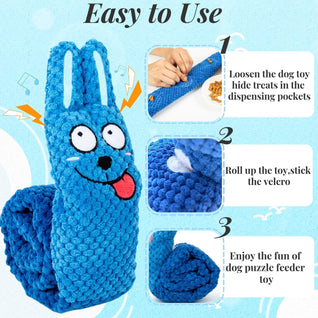 Squeaky Snuffle Snail Dog Toy