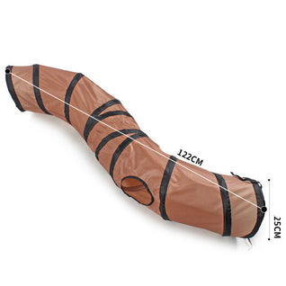 S-Shaped Collapsible Cat Tunnel