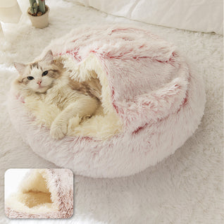 Fluffy Shell Cat Bed