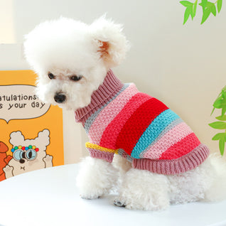 Dog Sweater Knit Turtleneck