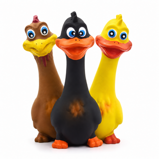 Screaming Chicken Squeaky Toys (3-Pack)