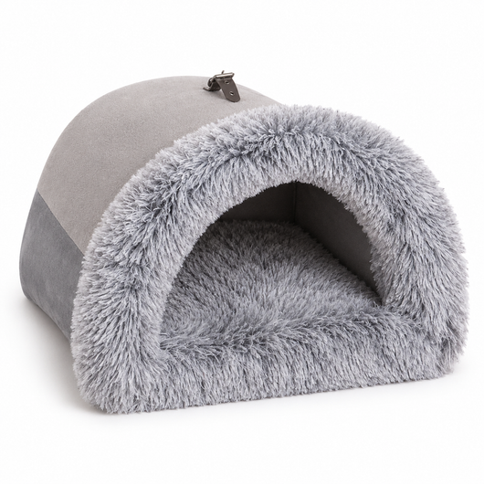 Plush Cave Pet Bed