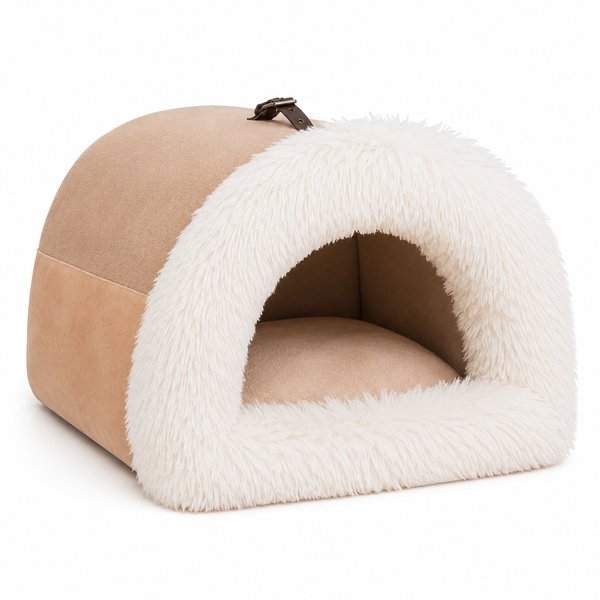 Plush Cave Pet Bed