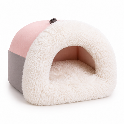 Plush Cave Pet Bed