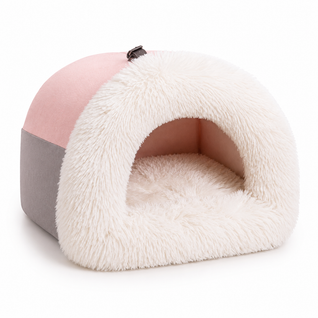 Plush Cave Pet Bed