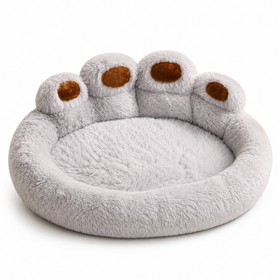 Paw-Shaped Plush Pet Bed