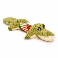 Crocodile Squeaky Plush Dog Toy