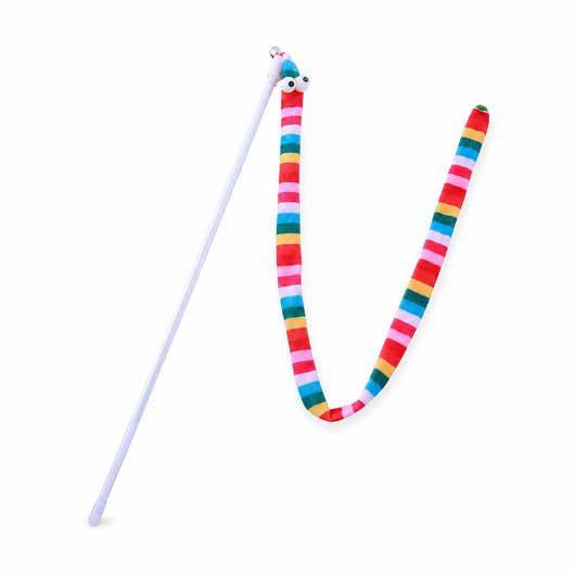 Plush Cat Wand Teaser Toy