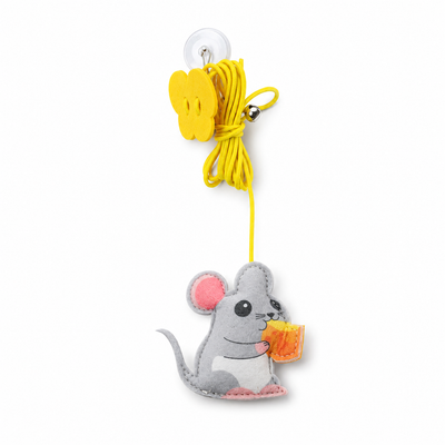 Retractable Felt Cat Toy