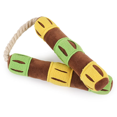 Pet Snuffle Toys Dog Sniffing Toy Slow Feeding Mat Nunchaku Puppy Playing Washable Interactive Puzzle Pet Playing Sounding Pad