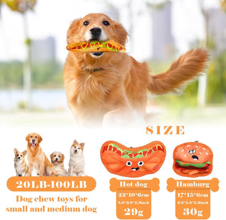Crinkle Squeaky No-Stuffing Dog Toy