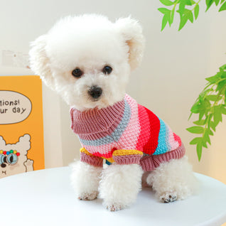 Dog Sweater Knit Turtleneck