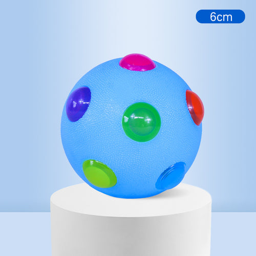 Interactive Light-Up Dog Ball Toy — Flashing LED Elastic Rubber Ball for Small Dogs | Fetch, Play & Teeth Training Toy