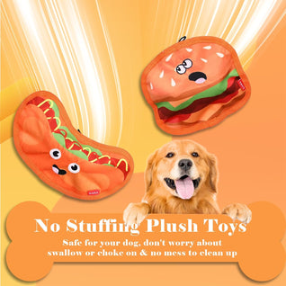 Crinkle Squeaky No-Stuffing Dog Toy