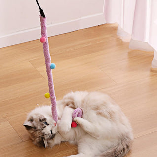 Plush Strip Cat Wand